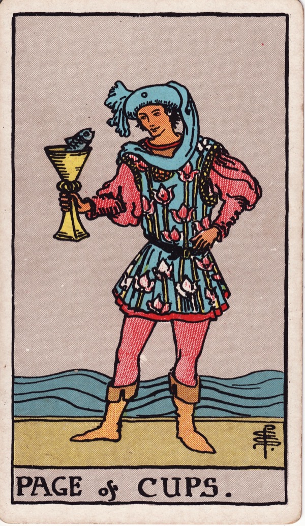 Page of Cups from the Rider-Waite-Smith tarot deck