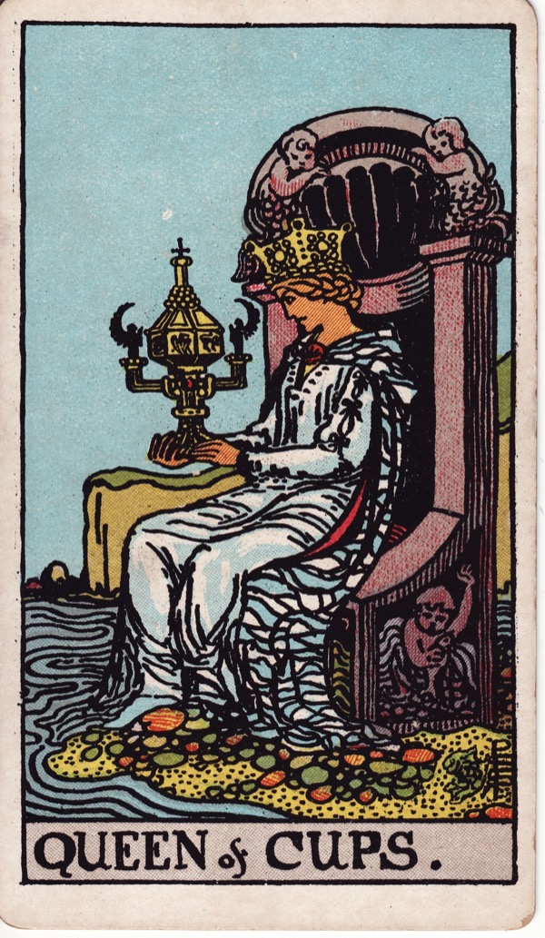 Queen of Cups from the Rider-Waite-Smith tarot deck