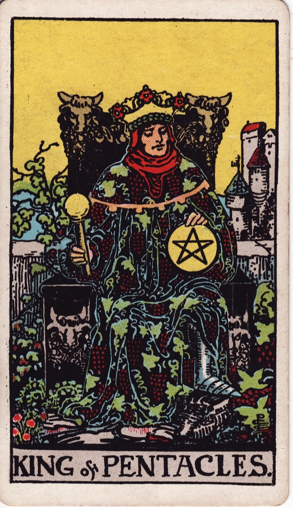 King of Pentacles from the Rider-Waite-Smith tarot deck