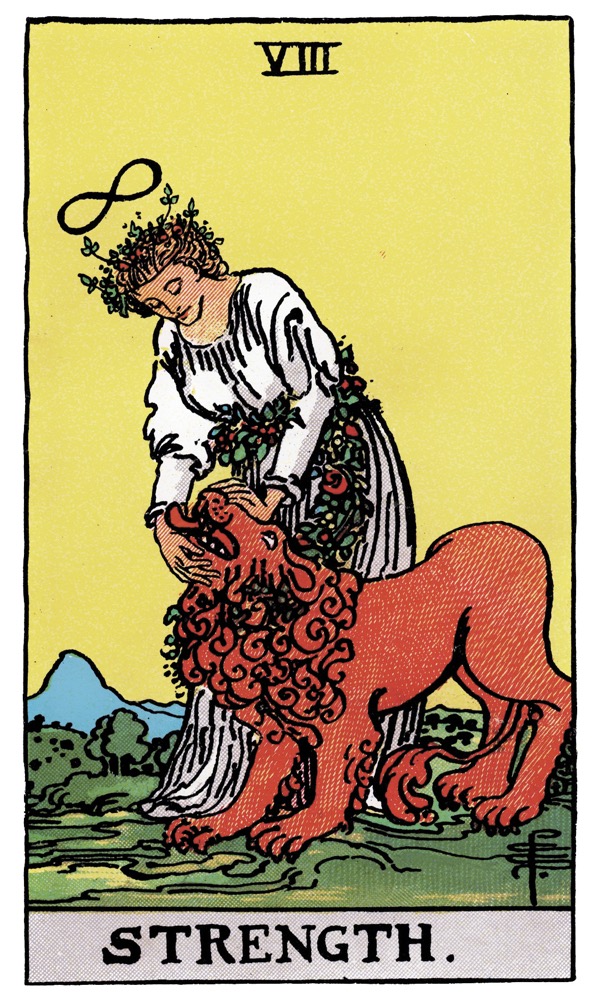 Strength from the Rider-Waite-Smith tarot deck