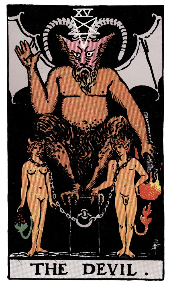 The Shadow from the Rider-Waite-Smith tarot deck