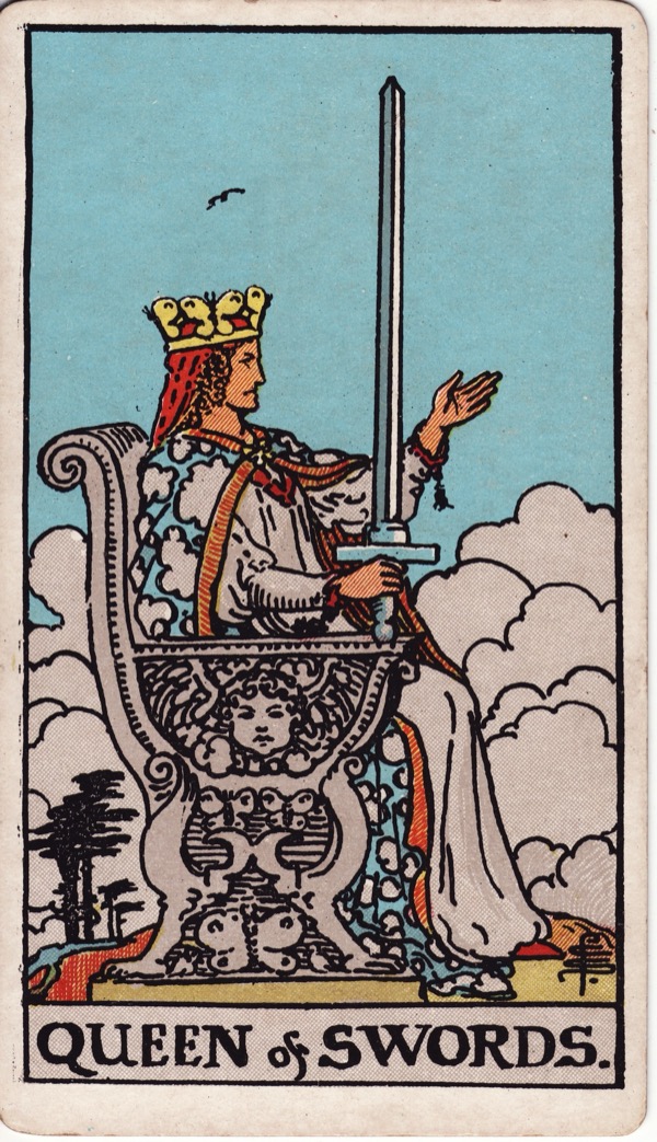 Queen of Swords from the Rider-Waite-Smith tarot deck