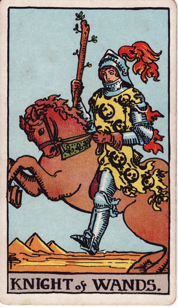 Knight of Wands from the Rider-Waite-Smith tarot deck
