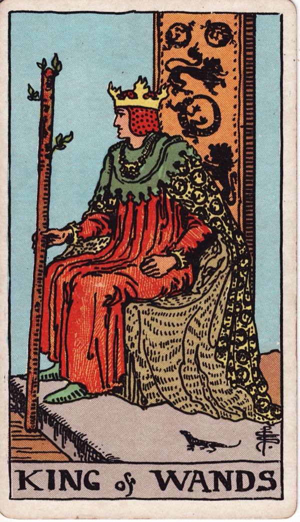 King of Wands from the Rider-Waite-Smith tarot deck